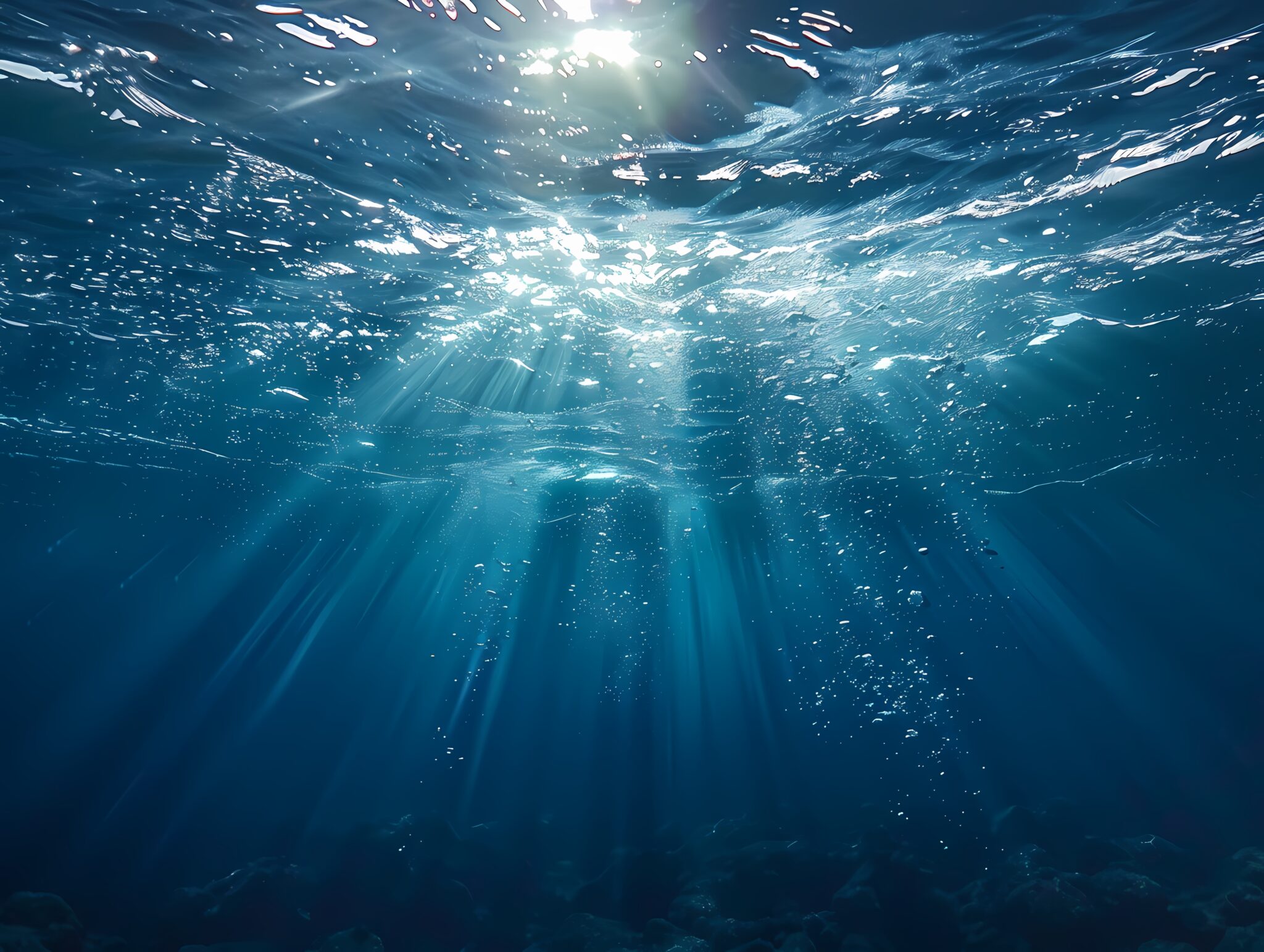 The,Sun,Shines,Through,The,Water,,Casting,Mottled,Light,And